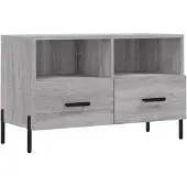 vidaXL TV-Schrank Grau Sonoma 80x36x50 cm Holzwerkstoff