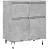 vidaXL Sideboard Betongrau 60x35x70 cm Holzwerkstoff
