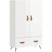 vidaXL Highboard Hochglanz-Weiß 69,5x31x115 cm Holzwerkstoff