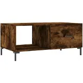 vidaXL Couchtisch Räuchereiche 90x50x40 cm Holzwerkstoff