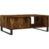 vidaXL Couchtisch Räuchereiche 90x60x35 cm Holzwerkstoff