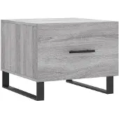 vidaXL Couchtisch Grau Sonoma 50x50x40 cm Holzwerkstoff
