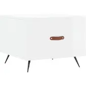 vidaXL Couchtisch Hochglanz-Weiß 50x50x40 cm Holzwerkstoff