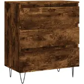 vidaXL Sideboard Räuchereiche 60x35x70 cm Holzwerkstoff