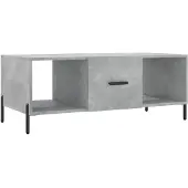 vidaXL Couchtisch Betongrau 102x50x40 cm Holzwerkstoff