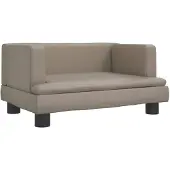 vidaXL Hundebett Cappuccino-Braun 60x40x30 cm Kunstleder
