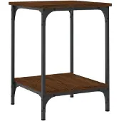 vidaXL Couchtisch Braun Eichen-Optik 40x40x55 cm Holzwerkstoff