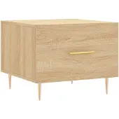 vidaXL Couchtisch Sonoma-Eiche 50x50x40 cm Holzwerkstoff