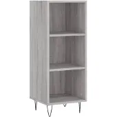 vidaXL Sideboard Grau Sonoma 34,5x32,5x90 cm Holzwerkstoff