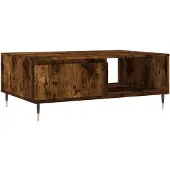 vidaXL Couchtisch Räuchereiche 90x60x35 cm Holzwerkstoff