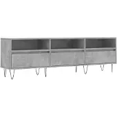 vidaXL TV-Schrank Betongrau 150x30x44,5 cm Holzwerkstoff