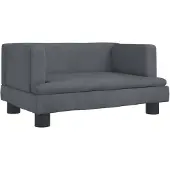 vidaXL Hundebett Dunkelgrau 60x40x30 cm Samt