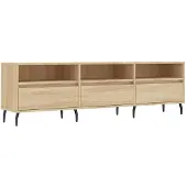 vidaXL TV-Schrank Sonoma-Eiche 150x30x44,5 cm Holzwerkstoff