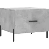 vidaXL Couchtisch Betongrau 50x50x40 cm Holzwerkstoff