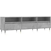 vidaXL TV-Schrank Betongrau 150x30x44,5 cm Holzwerkstoff