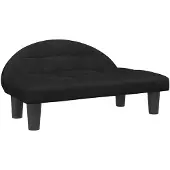 vidaXL Hundebett Schwarz 70x52x30 cm Samt