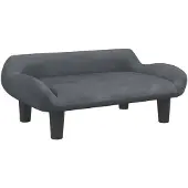 vidaXL Hundebett Dunkelgrau 70x40x24 cm Samt