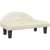 vidaXL Hundebett Creme 70x52x30 cm Samt