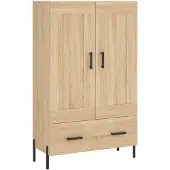 vidaXL Highboard Sonoma-Eiche 69,5x31x115 cm Holzwerkstoff