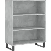 vidaXL Regalschrank Betongrau 69,5x32,5x90 cm Holzwerkstoff