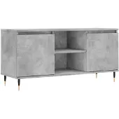 vidaXL TV-Schrank Betongrau 104x35x50 cm Holzwerkstoff