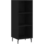 vidaXL Sideboard Schwarz 34,5x32,5x90 cm Holzwerkstoff