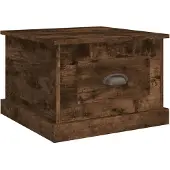 vidaXL Couchtisch Räuchereiche 50x50x35 cm Holzwerkstoff
