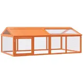 vidaXL Freilaufgehege Braun 200x112,5x74 cm Massivholz Kiefer