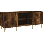 vidaXL Plattenschrank Räuchereiche 121x38x48 cm Holzwerkstoff