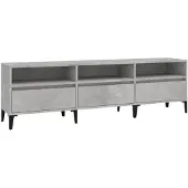 vidaXL TV-Schrank Betongrau 150x30x44,5 cm Holzwerkstoff