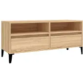 vidaXL TV-Schrank Sonoma-Eiche 100x34,5x44,5 cm Holzwerkstoff