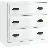 vidaXL Sideboard Hochglanz-Weiß 70x35,5x67,5 cm Holzwerkstoff