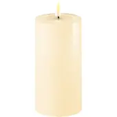 Deluxe Home Art Stumpenkerze LED Creme