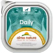 Almo nature Daily mit Huhn, Schinken und Käse Hunde-Nassfutter