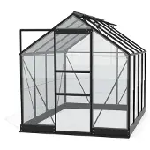Pergart Vitavia, Aktionsangebot (inkl. 100 Euro Zubehör): Gewächshaus "Eris" 5000, schwarz, 5,0 m², 3 mm ESG