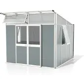 Pergart Vitavia, Gerätehaus "Kosmos", weiß / salbei grün, 7,8 m²
