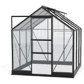 Pergart Vitavia, Gewächshaus "Eris" 3800, schwarz, 3,8 m², 3 mm ESG