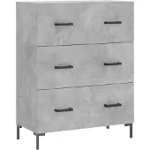 vidaXL Sideboard Betongrau 69,5x34x90 cm Holzwerkstoff
