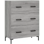 vidaXL Sideboard Grau Sonoma 69,5x34x90 cm Holzwerkstoff