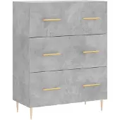vidaXL Sideboard Betongrau 69,5x34x90 cm Holzwerkstoff