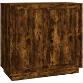 vidaXL Sideboard Räuchereiche 80x34x75 cm Holzwerkstoff