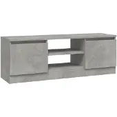 vidaXL TV-Schrank mit Tür Betongrau 102x30x36 cm