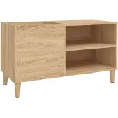 vidaXL Plattenschrank Sonoma-Eiche 84,5x38x48 cm Holzwerkstoff