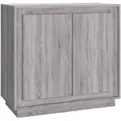 vidaXL Sideboard Grau Sonoma 80x34x75 cm Holzwerkstoff