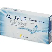 Johnson & Johnson Oasys (6er Packung) 14-Tageslinsen (0.5 dpt & BC 8.4) mit UV-Schutz für trockenere Augen