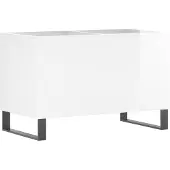 vidaXL Plattenschrank Hochglanz-Weiß 74,5x38x48 cm Holzwerkstoff