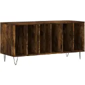 vidaXL Plattenschrank Räuchereiche 100x38x48 cm Holzwerkstoff
