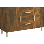 vidaXL Sideboard Räuchereiche 100x36x60 cm Holzwerkstoff