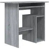 vidaXL Schreibtisch Grau Sonoma 80x45x74 cm Holzwerkstoff