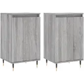 vidaXL Sideboards 2 Stk. Grau Sonoma 40x35x70 cm Holzwerkstoff